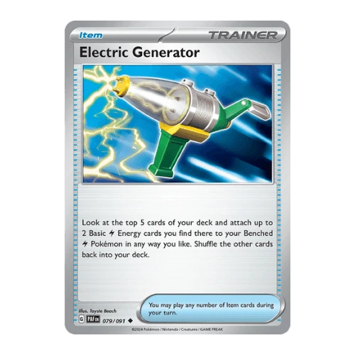 electric generator to charge up miraidon ex