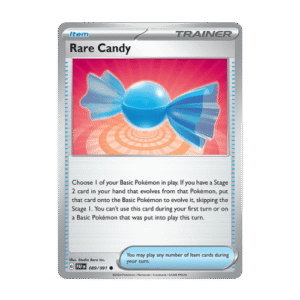 rare candy allows basic pokemon to evolve to stage 2 without stage 1