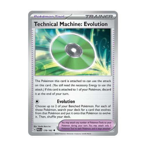 tm evolution allows you to evolve faster in pokemon tcg.