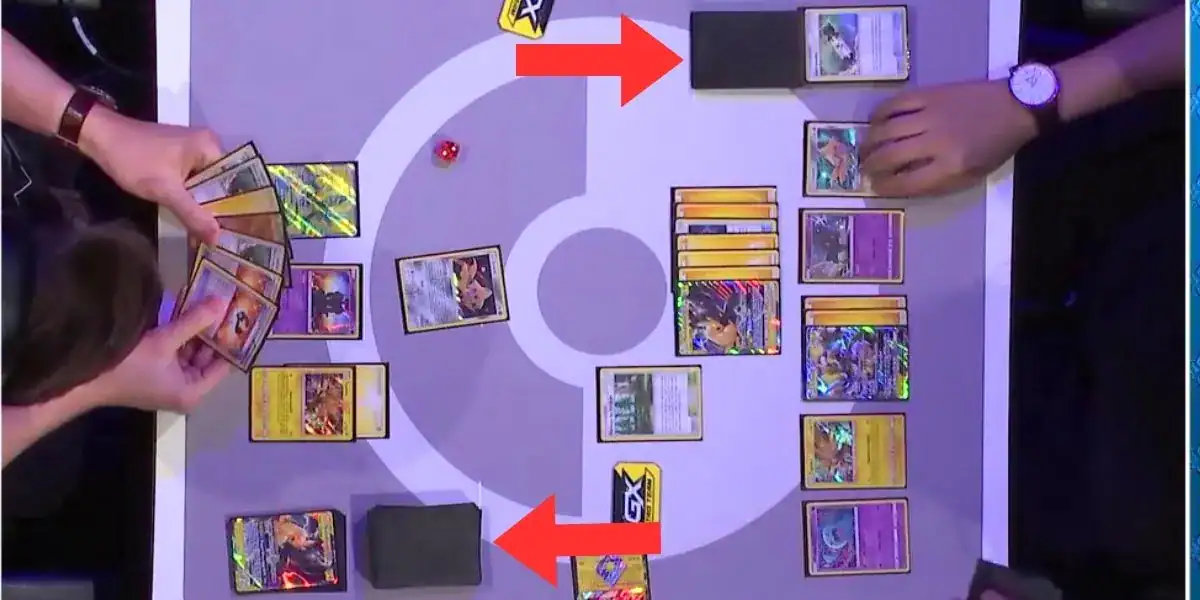 prize-cards-in-pokemon-card-battle prize cards in a pokemon card tournament battle