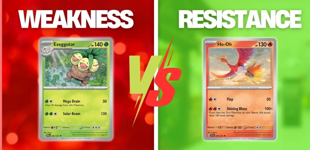 weakness & resistance in pokemon cards