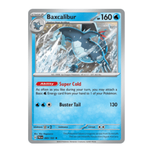 baxcalibur ex water type pokemon example