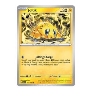 Joltik can attach up to 4 basic grass and lightning energy from the deck