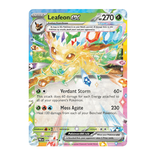 leafeon ex grass type pokemon example