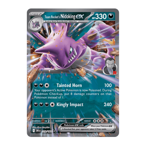 rockets nidoking ex darkness type pokemon example