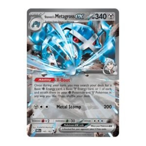 Steven's metagross ex can attach a metal and psychic energy from the deck to a metal and psychic pokemon