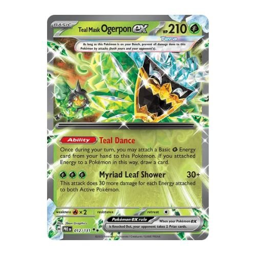 Accelerate grass energy using the teal dance ability on teal mask ogerpon ex