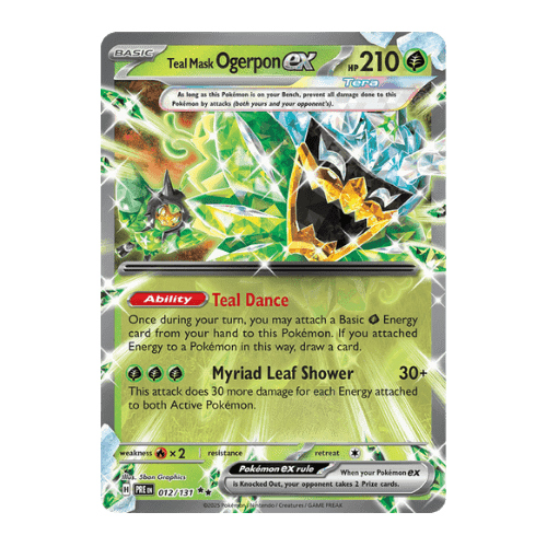 teal mask ogerpon ex grass type pokemon example
