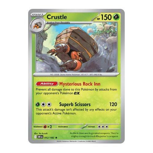 crustle is the best grass-type counter against ex pokemon