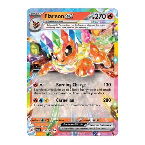 flareon ex is a strong attacker and energy accelerator