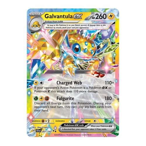 galvantula ex is one of the best lightning-type pokemon cards for attack and disruption