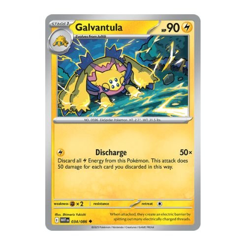 galvantula is a a strong single-prize lightning pokemon