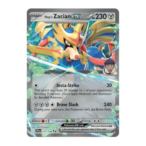 Attack hard and fast with hop's zacian ex