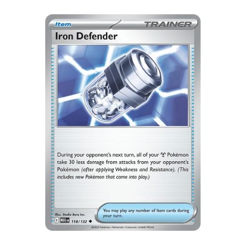 Iron defender reduces incoming damage taken by metal-type pokemon
