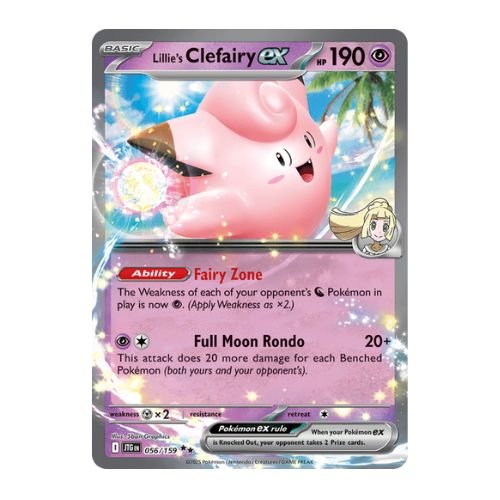 Lillie's clefairy ex is a strong psychic-type tech against dragon-type meta decks