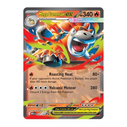 the new camerupt ex is a fire-type pokemon with strong offensive capabilities
