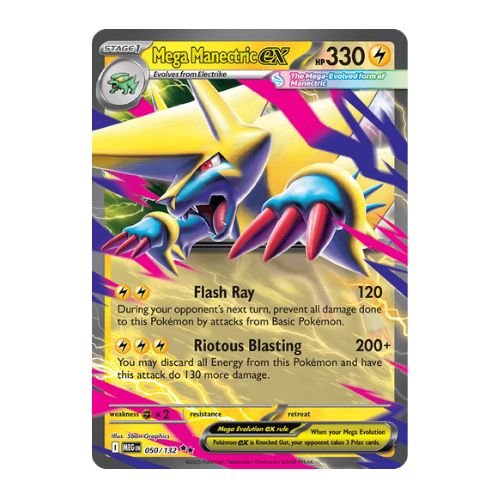 the new mega manectric ex is a powerful lightning pokemon