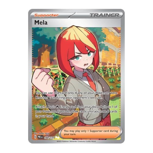 mela is one of the best trainer cards for fire-type decks