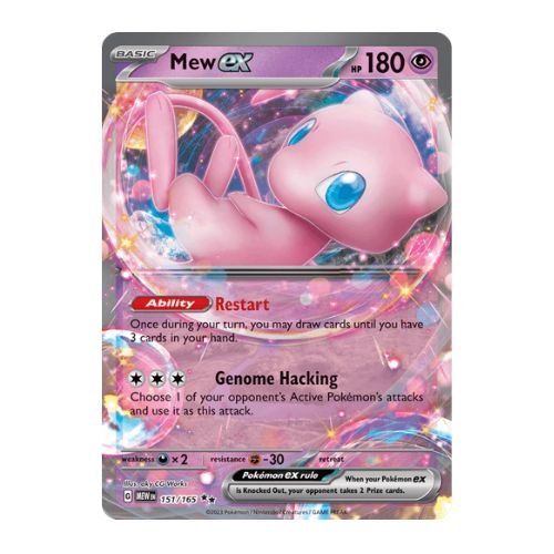 mew ex is a psychic-type pokemon with a strong attack and draw ability for consistency