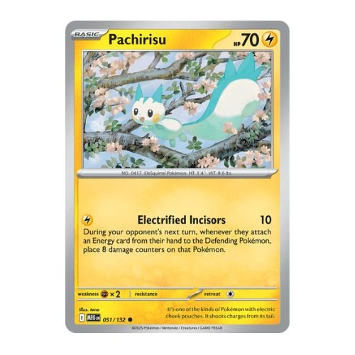 pachirisu has a powerful attack for a single energy